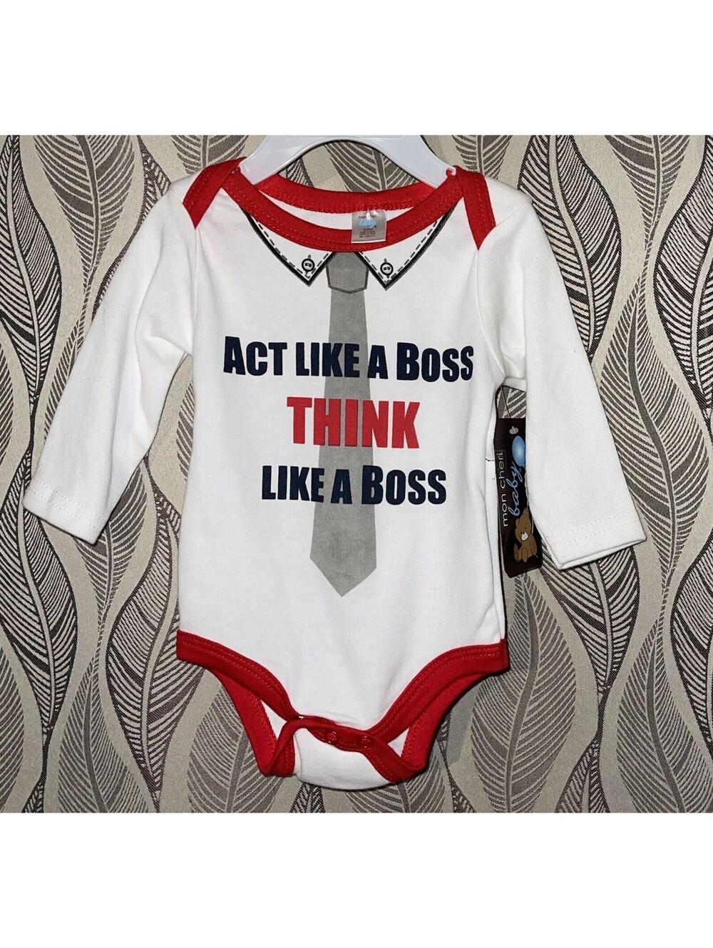 🔥💜 0 / 3 Month Baby One Piece Act Like A Boss Think Like A Boss NEW 🔥💜